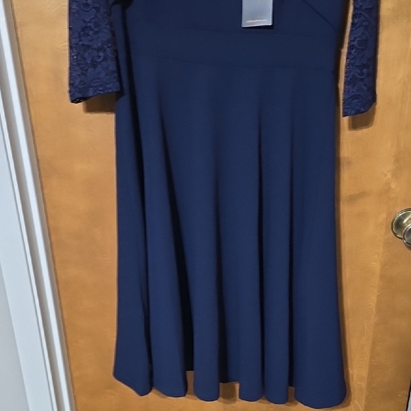 Miusol Dark Blue Long Sleeve Dress - Picture 5 of 6